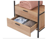 Claire 2 Drawer Open Wardrobe- Riveria Oak