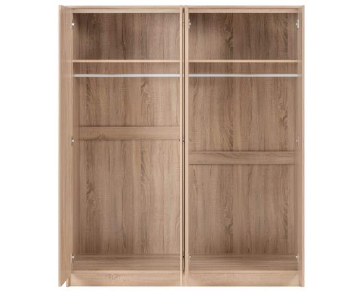 MALVERN 4 DOOR WARDROBE - SONOMA OAK EFFECT