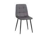 Axel Oval Fluted Dining Table with 2 Fabric Chairs and 1 Bench - Walnut