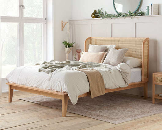 Astrid Double Rattan Bed