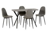 Athens Chair - Grey Faux Leather