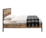 Urban Small Double Bed - Black & Oak