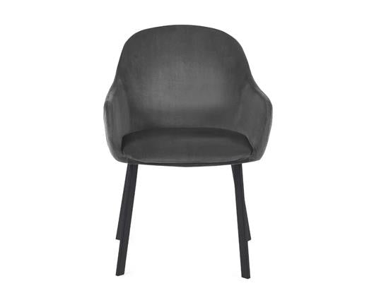 Set of 2 Lima Dining Chairs Grey