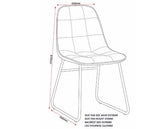 LUKAS DINING CHAIR (X2 PER BOX) - EMERALD GREEN VELVET