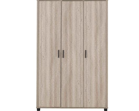 OLIVER 3 DOOR WARDROBE - LIGHT OAK EFFECT