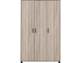 OLIVER 3 DOOR WARDROBE - LIGHT OAK EFFECT