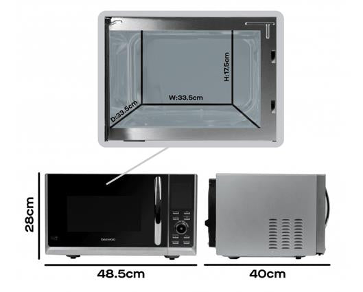 Daewoo 25L Combi-Microwave with Oven & Grill