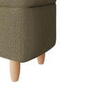 Florence Boucle Ottoman Natural Mushroom