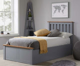 Phoenix Single Ottoman Bed - Stone Grey