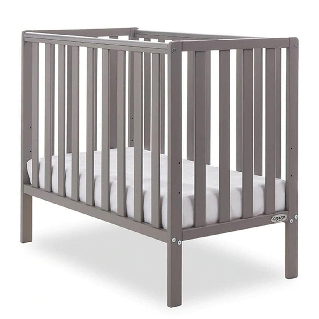 Bantam Space Saver Cot, Under Drawer & Eco Plus Foam Mattress-Taupe Grey