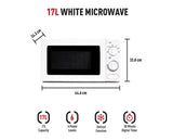 Haden 17L White 700W Microwave