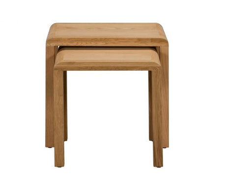 CURVE OAK NEST OF 2 TABLES