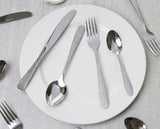 24pc Hammered Cutlery Set - S/STEEL