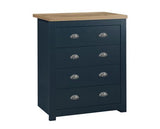 Highgate 4 Drawer Chest-Navy