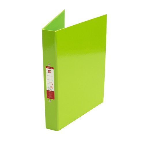 5 Star Office 2 O-Ring Binders A4 Green (Pack of 10)