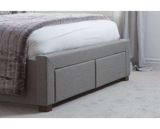 Valentino Double Bed - Grey