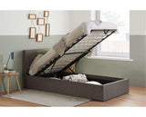 Berlin Single Ottoman Bed - Grey