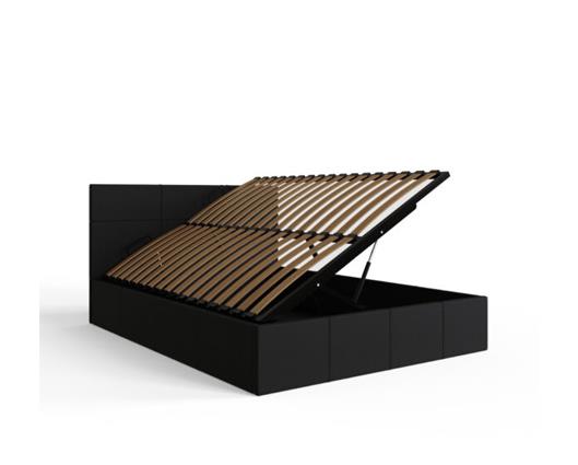 Serena Side Lift Ottoman King Bed - Black