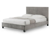 Shoreditch High Headboard King Bed - Slate Velvet