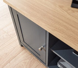 Lancaster small tv cabinet slate blue