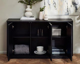 Louis Black Fluted Sideboard Black