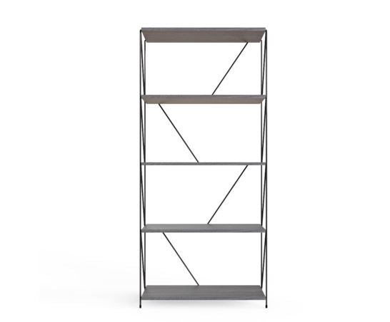 Leyo 5 Tier Shelving Unit Grey