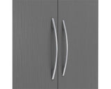 NEVADA 2 DOOR 1 DRAWER WARDROBE - 3D EFFECT GREY
