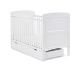 Grace Cot Bed & Under Drawer - White
