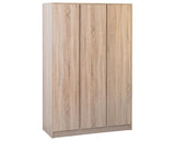 MALVERN 3 DOOR WARDROBE BEDROOM SET - SONOMA OAK EFFECT