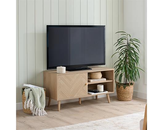 Herringford Small TV Unit - Oak