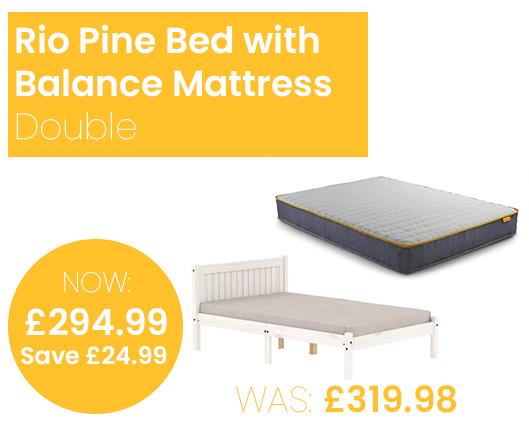 Rio Bed with SleepSoul Balance Mattress - Double