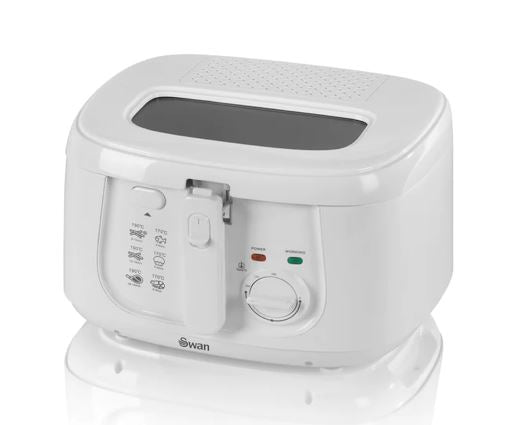 Swan 2.5L Square Fryer White