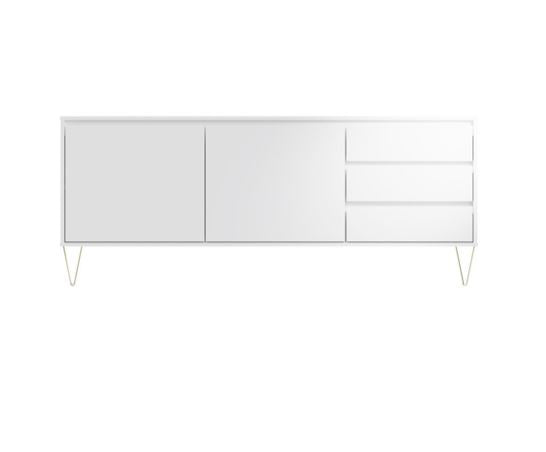 Monaco 2 Door 3 Drawer Cabinet in White