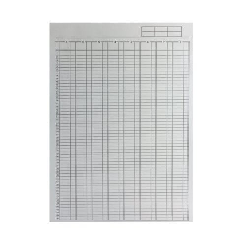 Q-Connect 8-Column Analysis Pad A4 KF01082