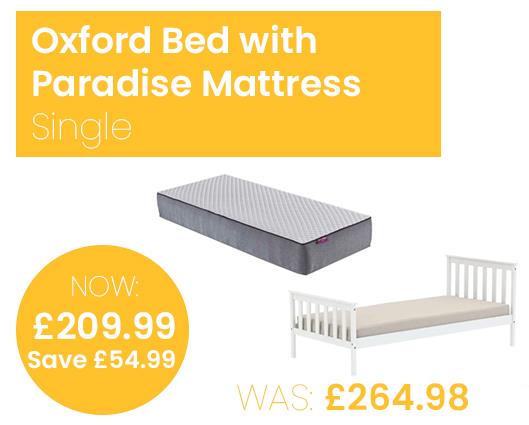 Oxford Bed with SleepSoul Paradise Mattress - Single