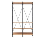 Claire Open Wardrobe- Riveria Oak