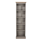 Corona Grey Tall Narrow Bookcase