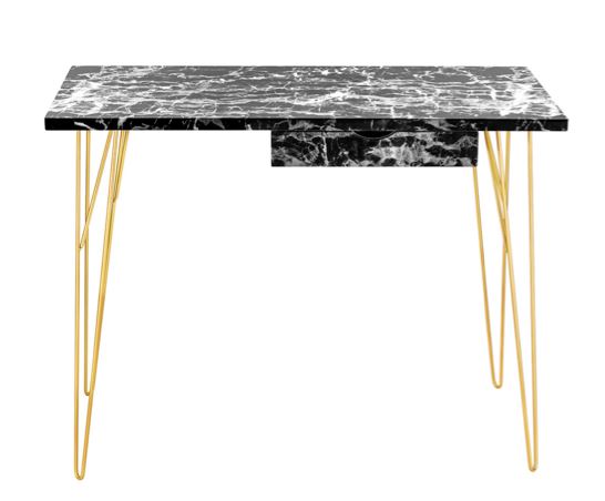 Fusion Desk Black Marble