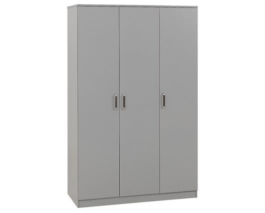 DAKOTA 3 DOOR WARDROBE - LIGHT GREY