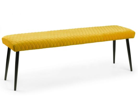 LUXE LOW BENCH - MUSTARD