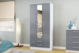 Lynx 3 Door 2 Drawer Wardrobe With Mirror