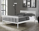 Monaco 5' Bed High Foot End - White