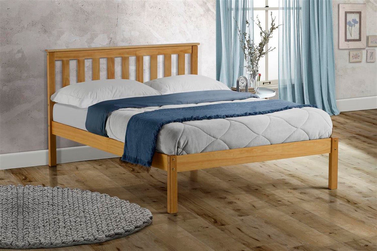 Denver Small Double Bed - Pine