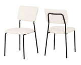 SHELDON DINING CHAIR (X4 PER BOX) - IVORY BOUCLE FABRIC