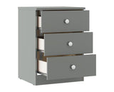 DENVER 2 DOOR WARDROBE BEDROOM SET - GREY GLOSS