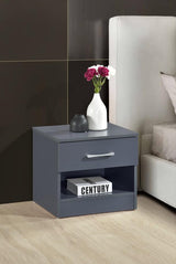Highbury 1 Drawer Bedside - Dark Grey