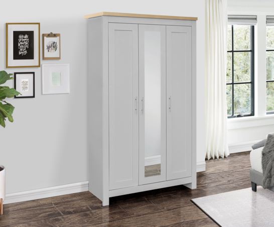 Highgate 3 Door Wardrobe With Mirror
