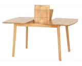 EMERY EXTENDING DINING SET (X6 CHAIRS) - NATURAL OAK EFFECT