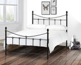 Rebecca Double Bed - Black & Gold