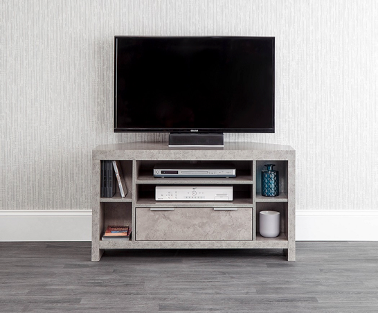 Bloc Corner TV Unit Concrete